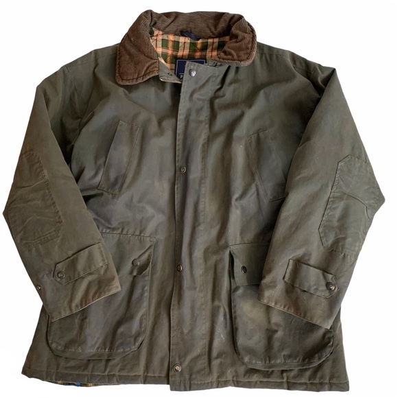 Pg Field Green Padded Wax Field Jacket 